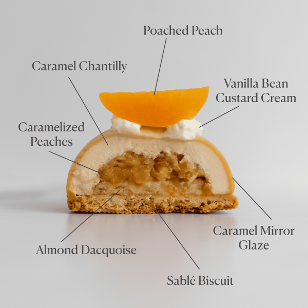 Caramel & Peach Pastry